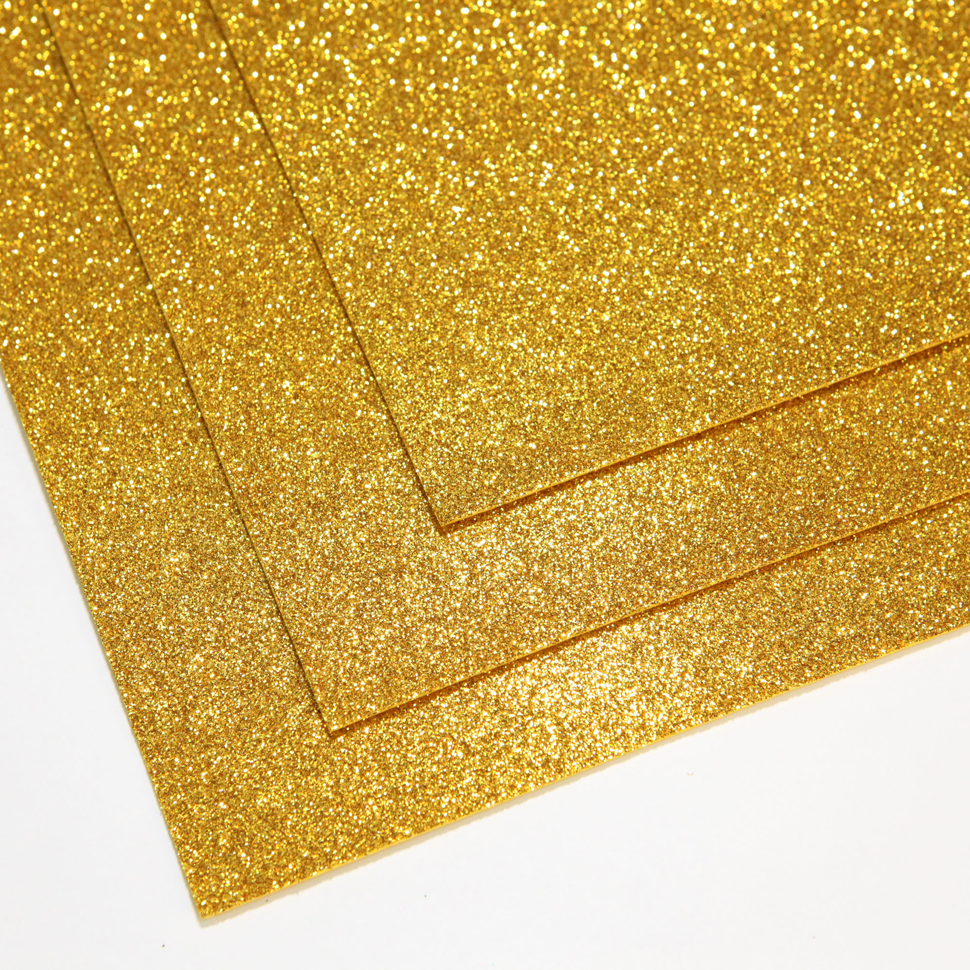 VR-FE4 40T13-S60X70-HPL48EG052 Glitter Oro giallo-Желтое золото Фоамиран глиттер 1.5мм 60x70см. 10 л-пач. 