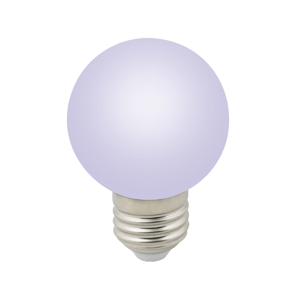 LED-G60-3W-RGB-E27-FR-С Лампа декоративная светодиодная. Форма шар. матовая. Цвет RGB. Картон. ТМ Volpe