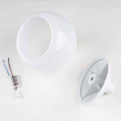 UFP-R120-N64-G4 OPAL-WHITE Комплект D120мм для изготовления светильника на трубу D20мм. Белый. 