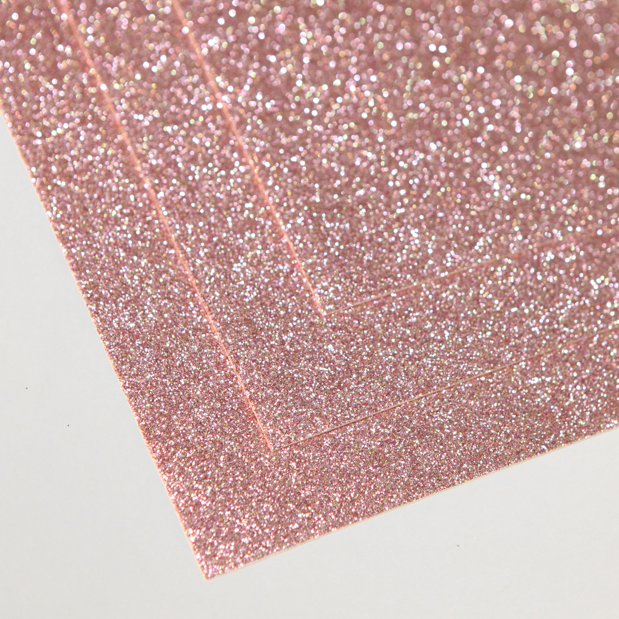 VR-FE4 40T15-S60X70-HPL41H058 Glitter Quarzo rosa-Розовый кварц Фоамиран глиттер 1.5мм 60x70см.10 л-пач. 